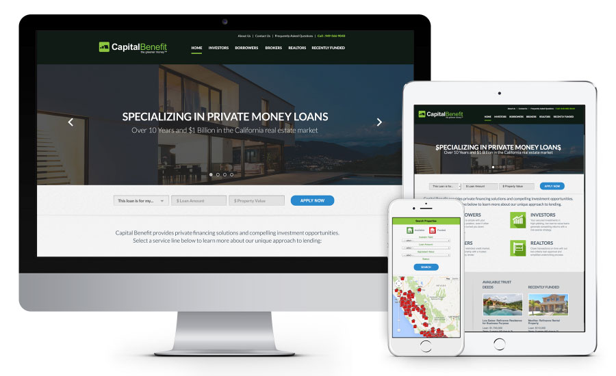 Capital Benefit Responsive Website by Ripcord Digital Inc.