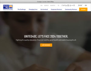 United Way Orange County CA Responsive Website by Ripcord Digital Inc.