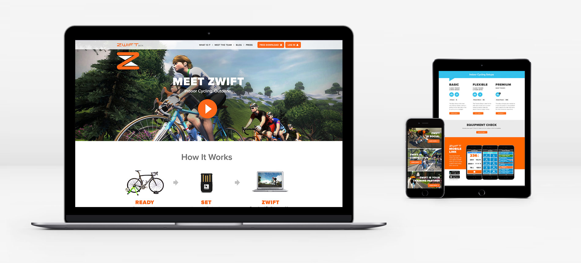 Zwift Website by Ripcord Digital Inc.