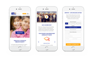 United Way Orange County CA Mobile Website by Ripcord Digital Inc.