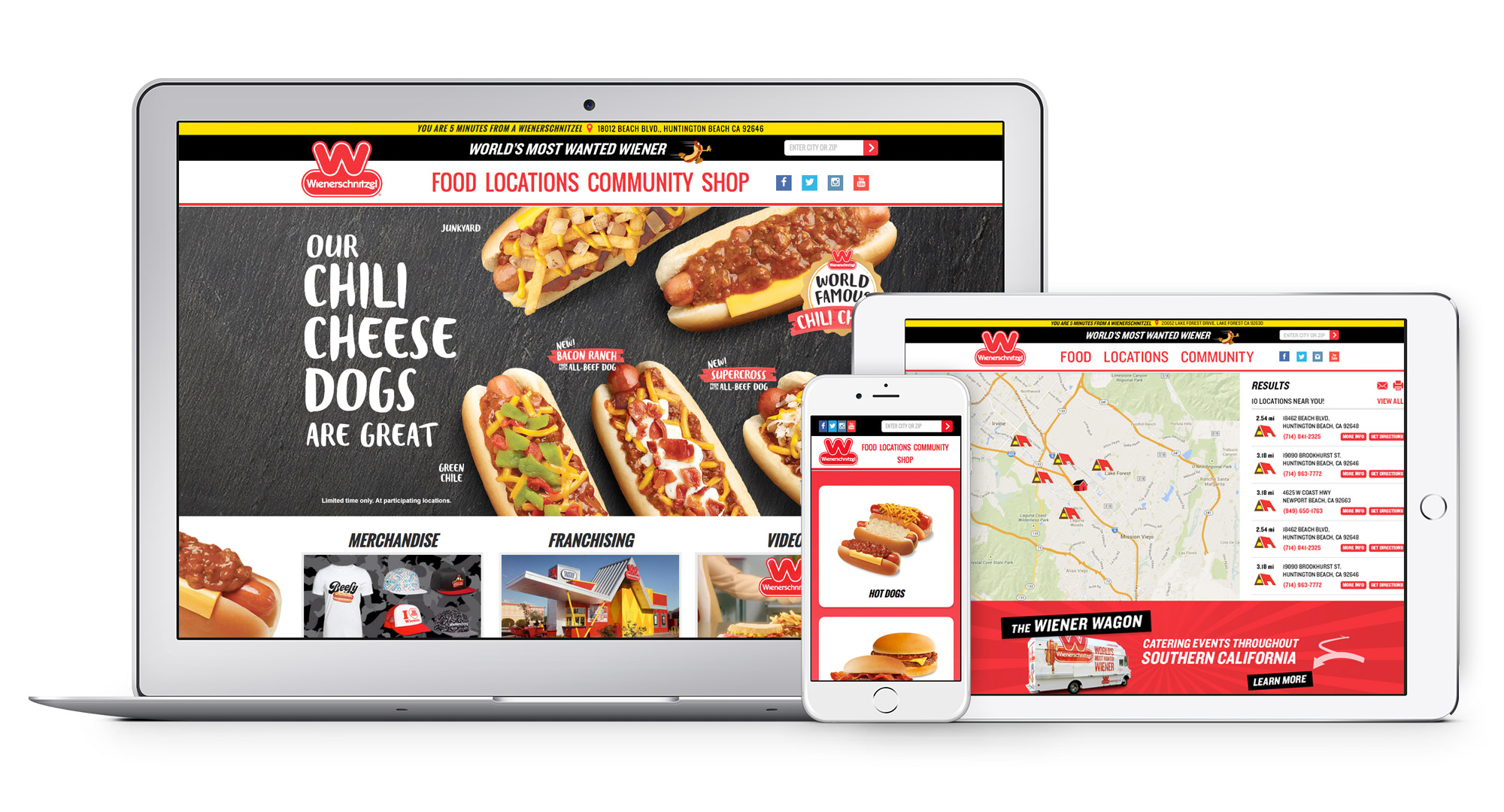 Wienerschnitzel Website Lockup by Ripcord Digital Inc