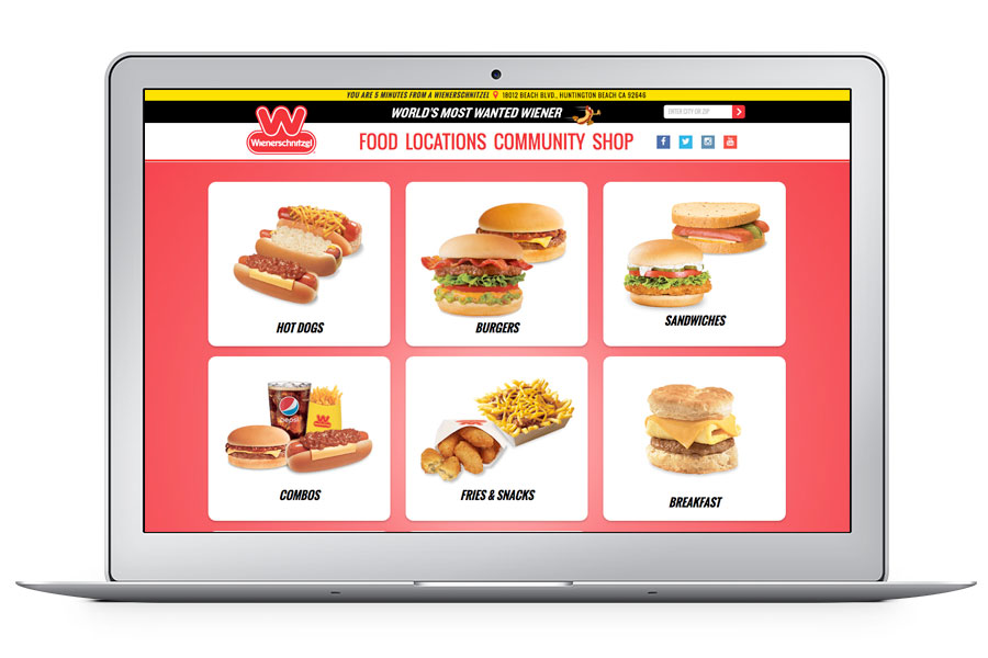 Wienerschnitzel Website Food by Ripcord Digital Inc