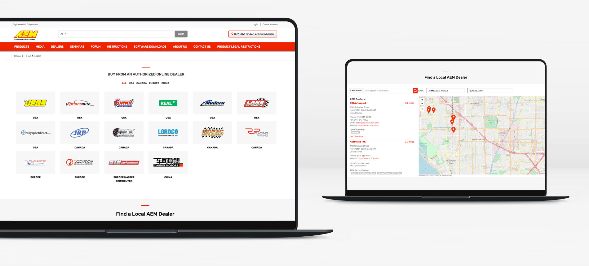 AEM Authorized Dealers